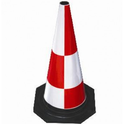 Reflective Rubber Traffic Cone with Highly Reflective Sleeve for Safety