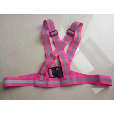 Safety Belt Reflective Elastic Tape with Buckle Closure